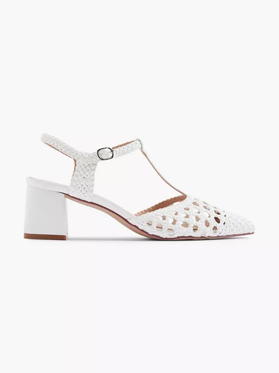 Catwalk Slingpumps in weiß
