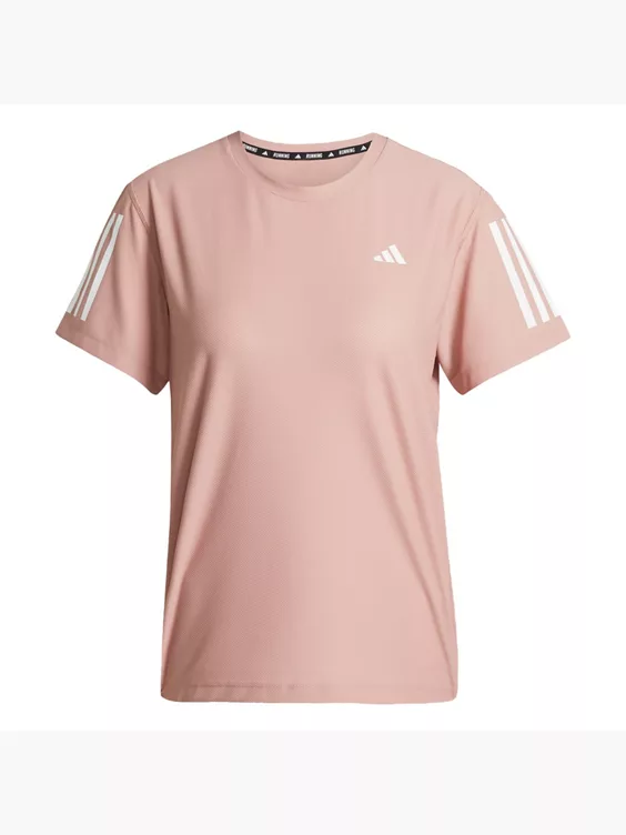 adidas Own the Run T-Shirt in pink