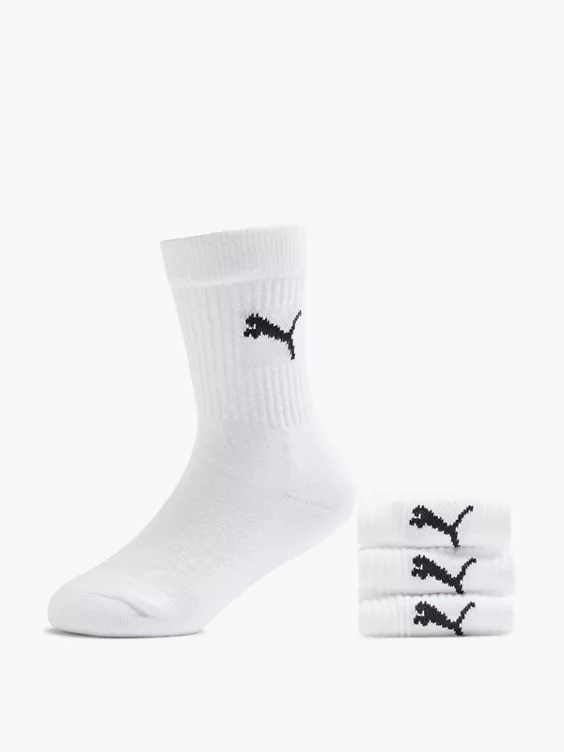 PUMA 3er Pack Socken in weiß