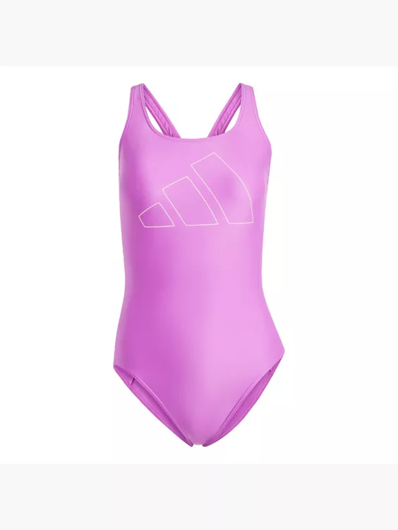 adidas Big Bars Badeanzug in lila
