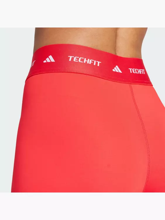 adidas TECHFIT 7/8-Leggings in rot