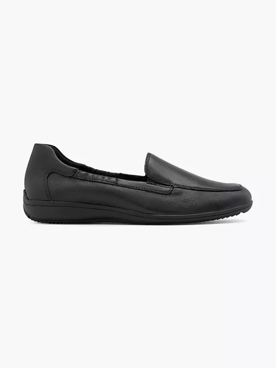 Medicus Leder Komfort Slipper in schwarz