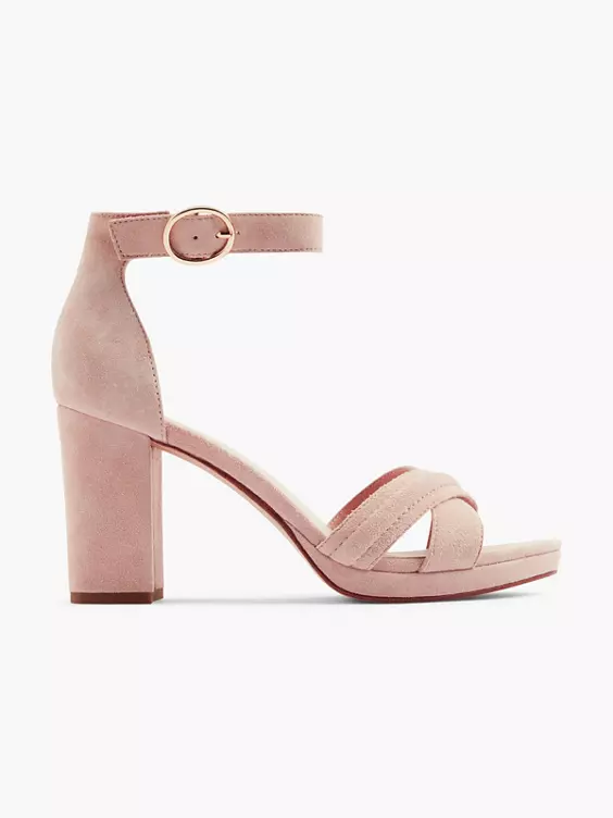 5th Avenue Leder Sandalette in rosa