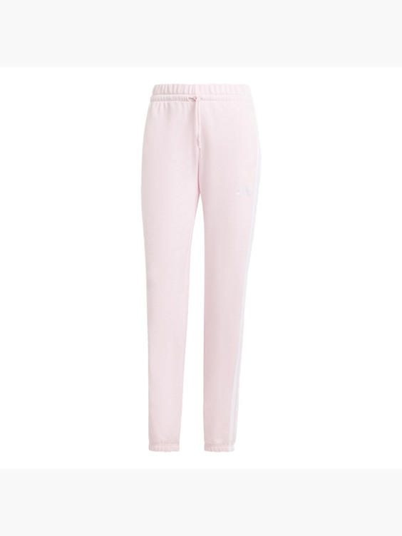 adidas Essentials 3-Streifen French Terry Cuffed Hose in pink