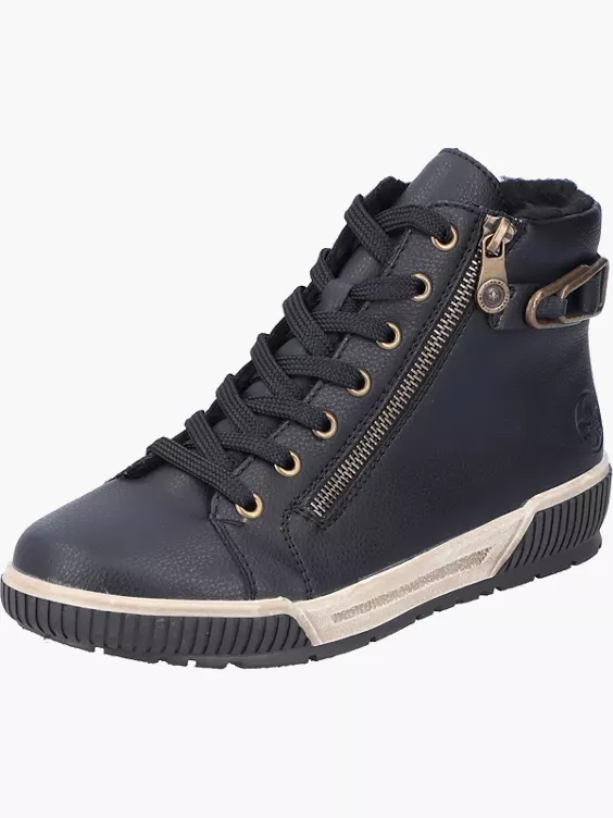 Rieker Damen Schnürstiefel in schwarz