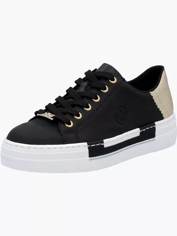 Rieker Damen Sneaker Low in schwarz