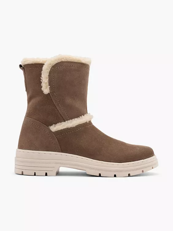 5th Avenue Leder Boots in taupe