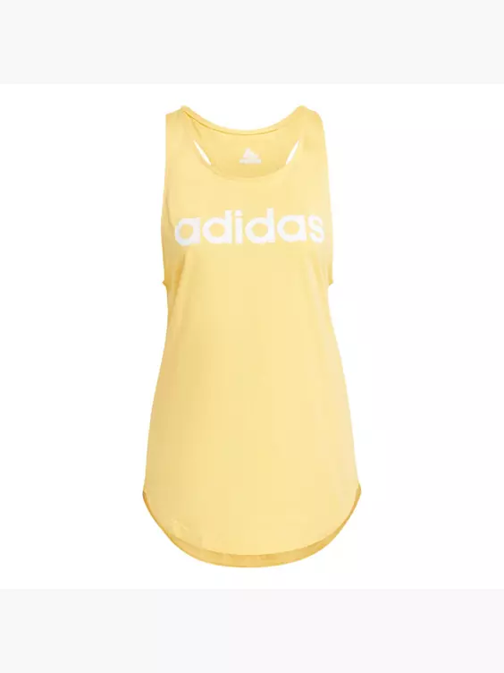 adidas LOUNGEWEAR Essentials Loose Logo Tanktop in gelb