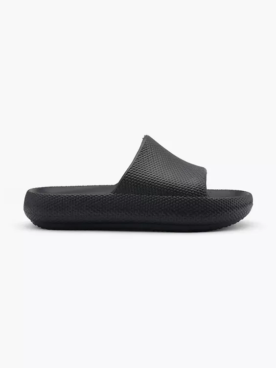 Blue Fin Slides in schwarz
