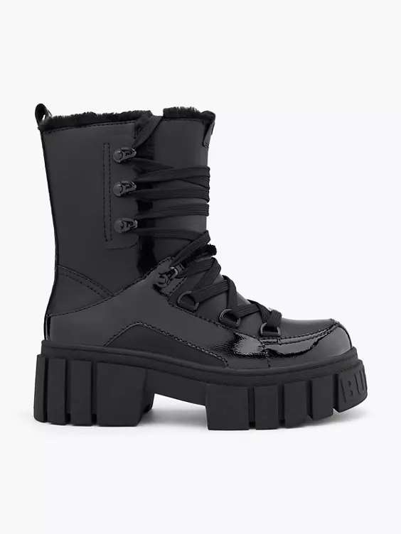 Buffalo Schnürboots in schwarz