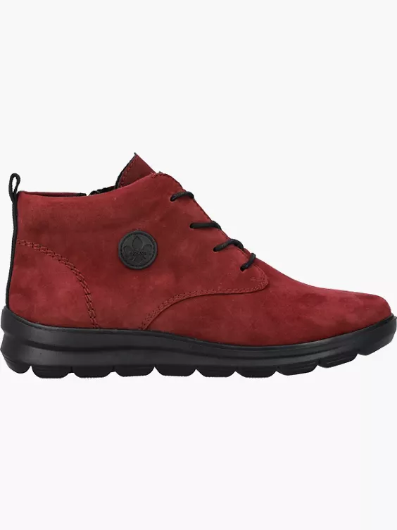 Rieker Damen Schnürstiefel in rot