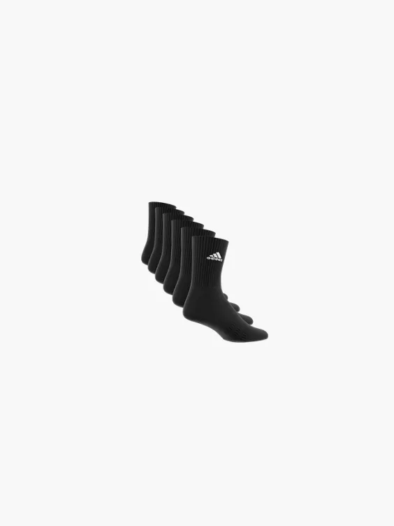 adidas Classics 6er Pack Crew Socken in schwarz