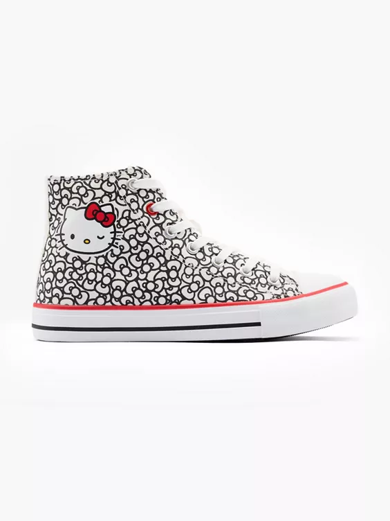 HELLO KITTY Hoher Sneaker in weiß