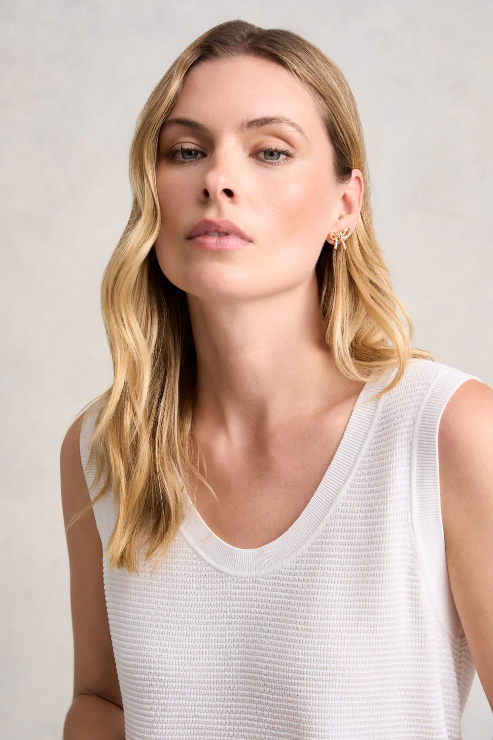 18K Gold Plated Bow Earrings