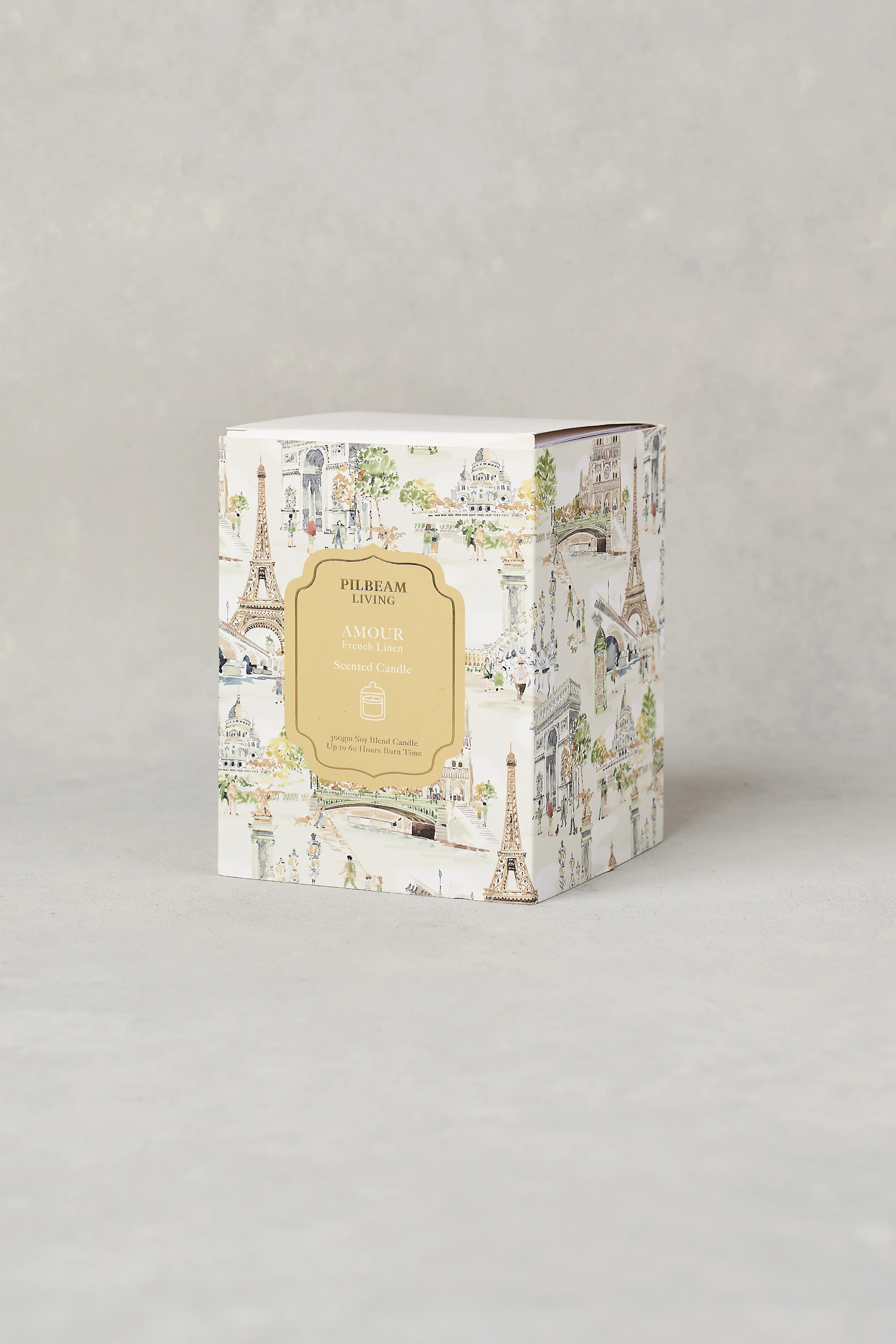 Amour Glass Cloche Candle