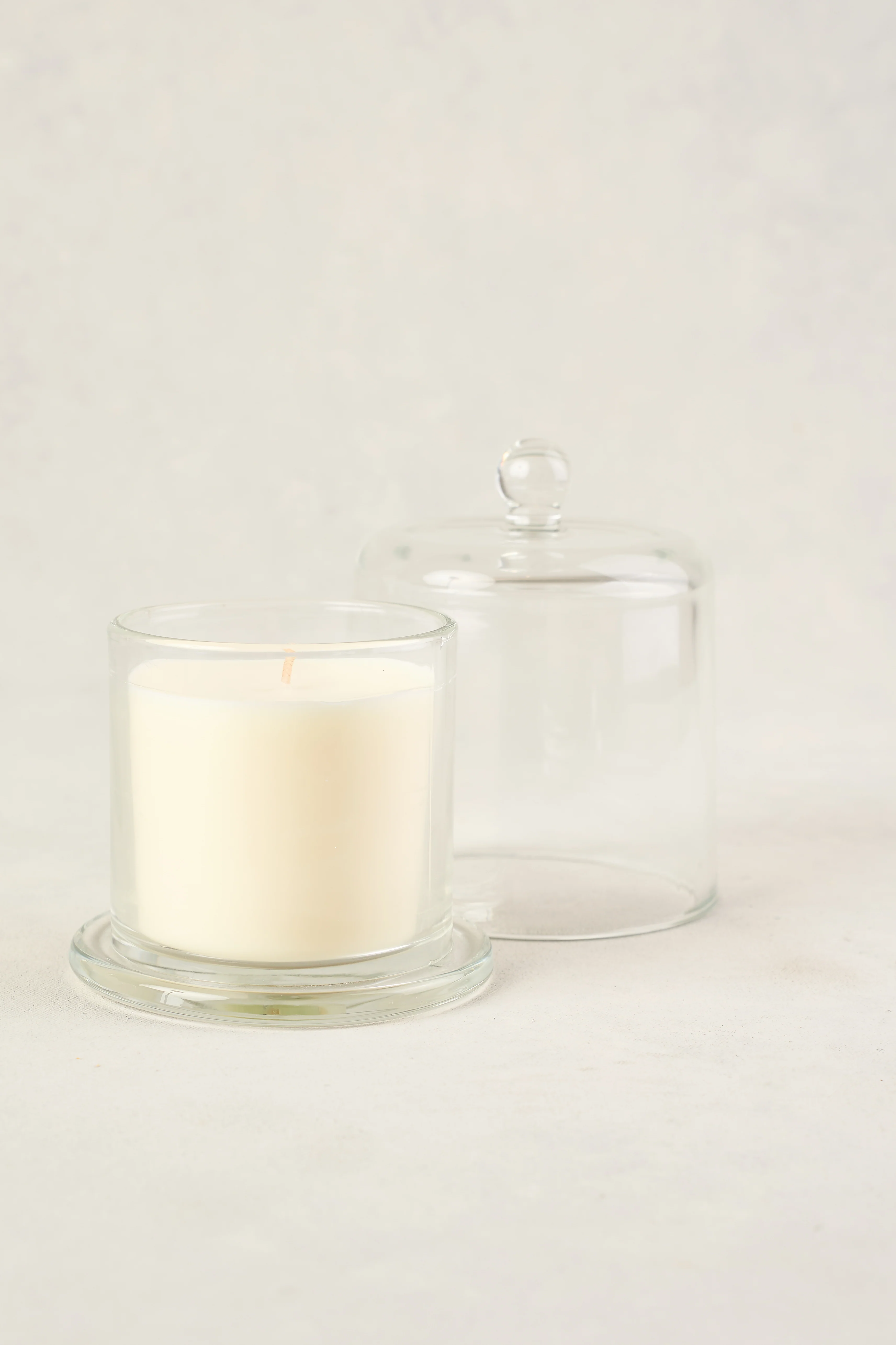 Bee Print Glass Cloche Candle