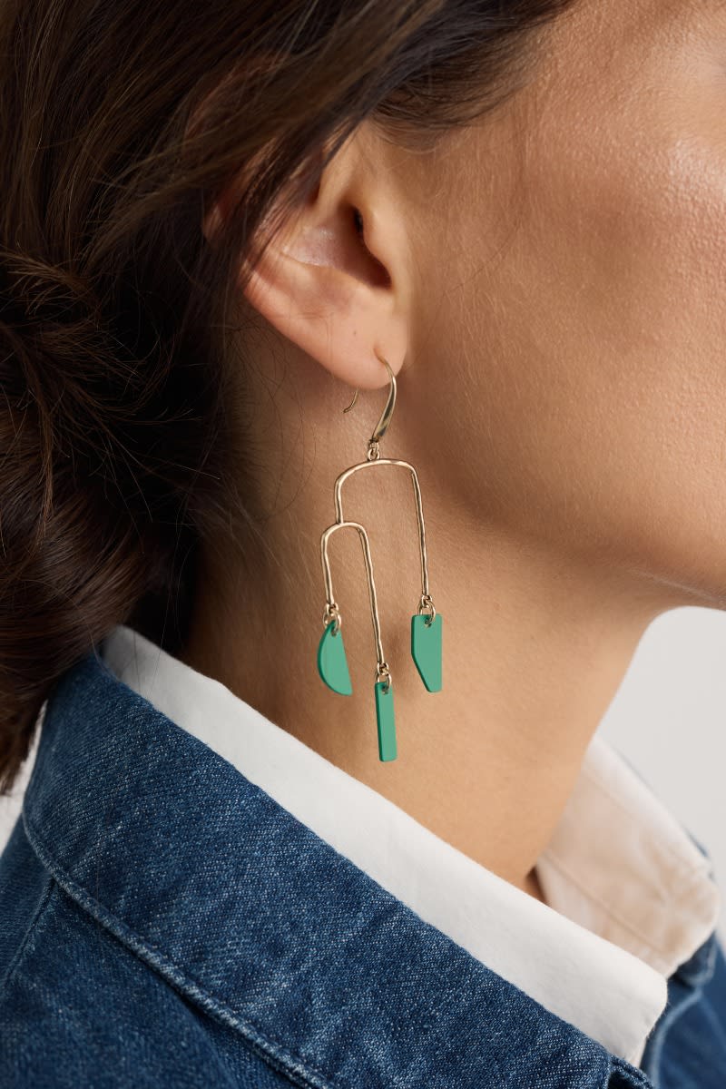 Earth to Sky Gold-Tone Drop Earrings