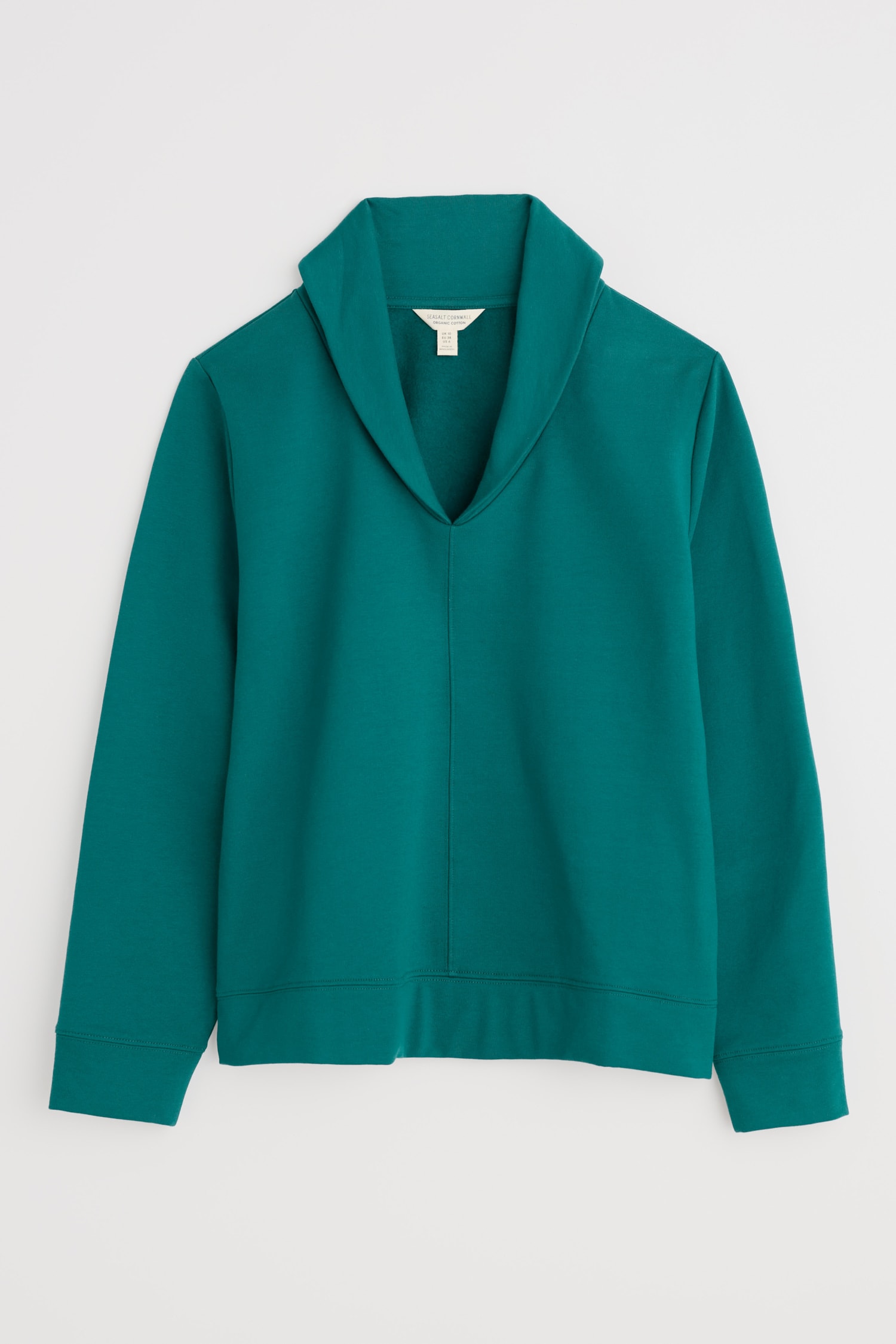 Knot Berry Shawl Neck Sweatshirt