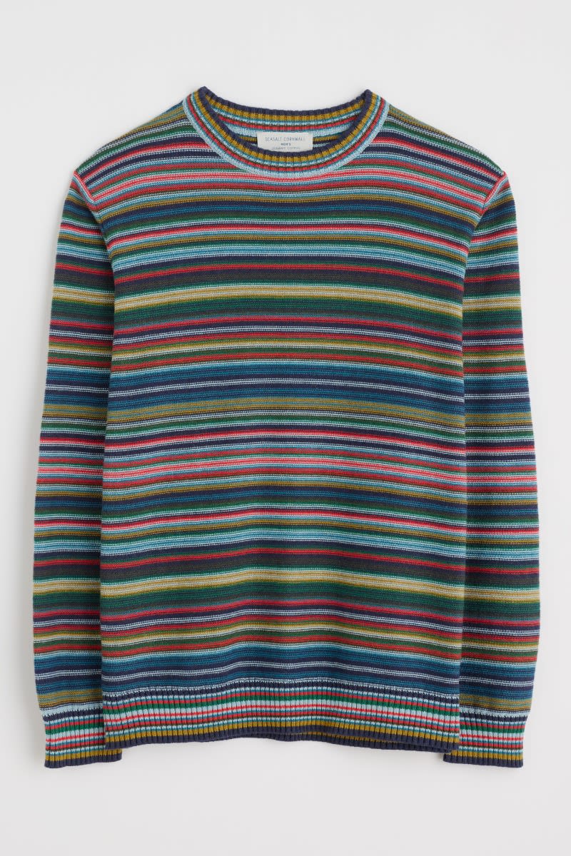 Men's Trenale Organic Cotton Striped Jumper