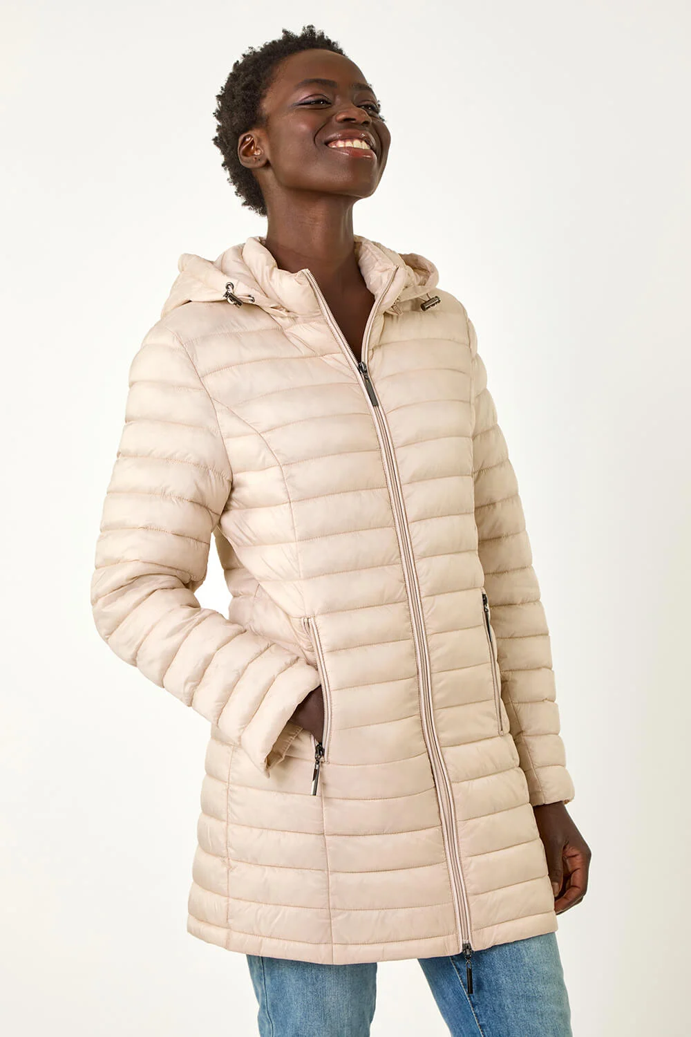 Stone Padded Hooded Coat