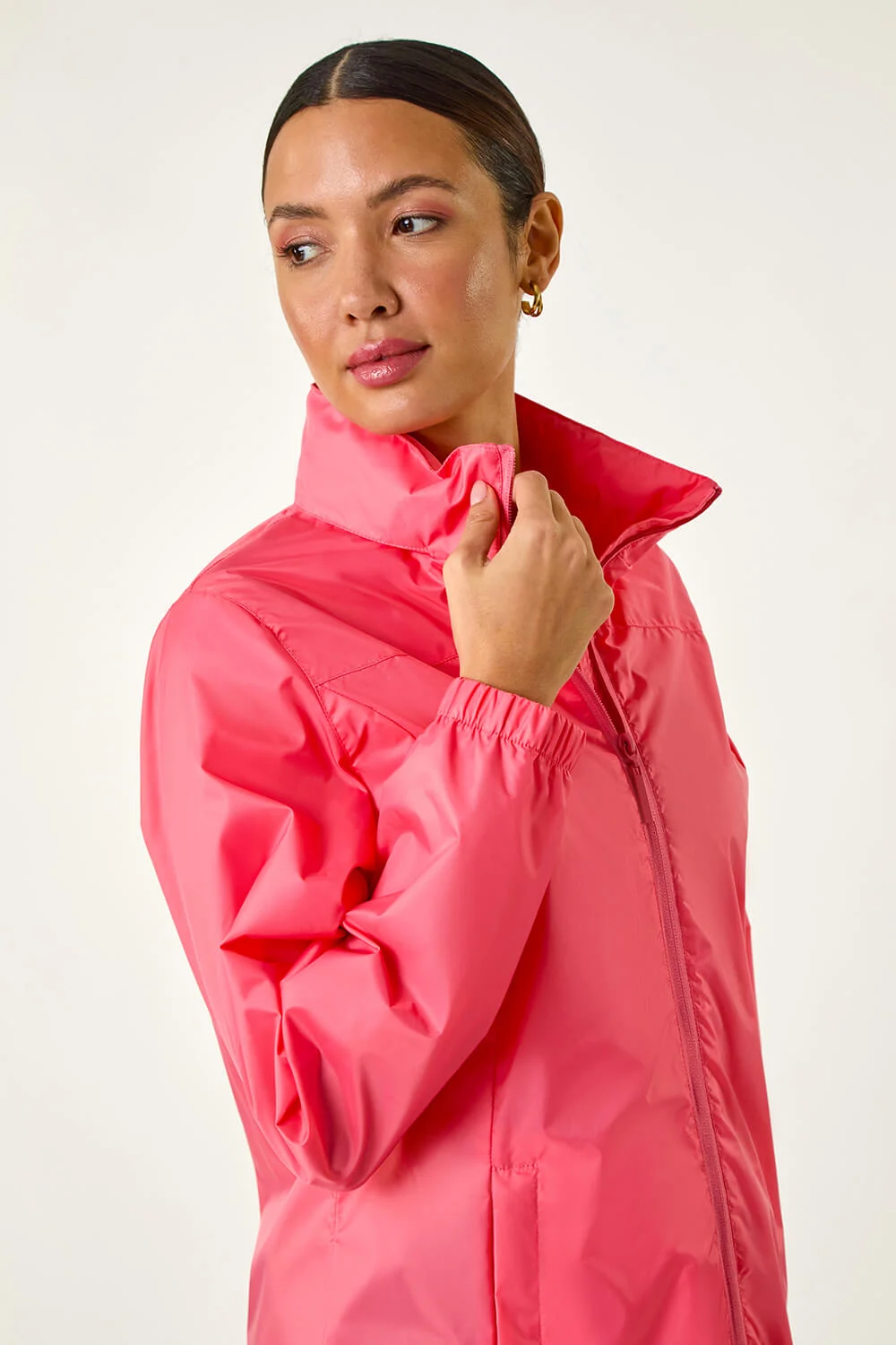 Pink Shower Resistant Jacket