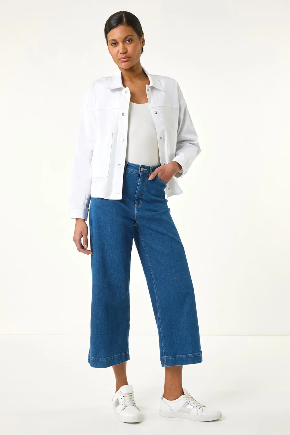 White Patch Pocket Jacket