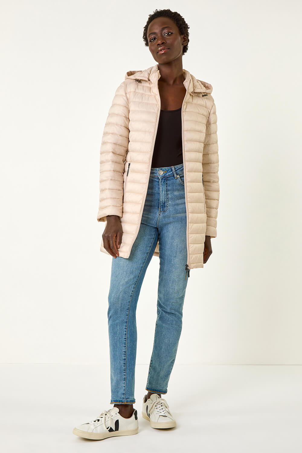 Stone Padded Hooded Coat