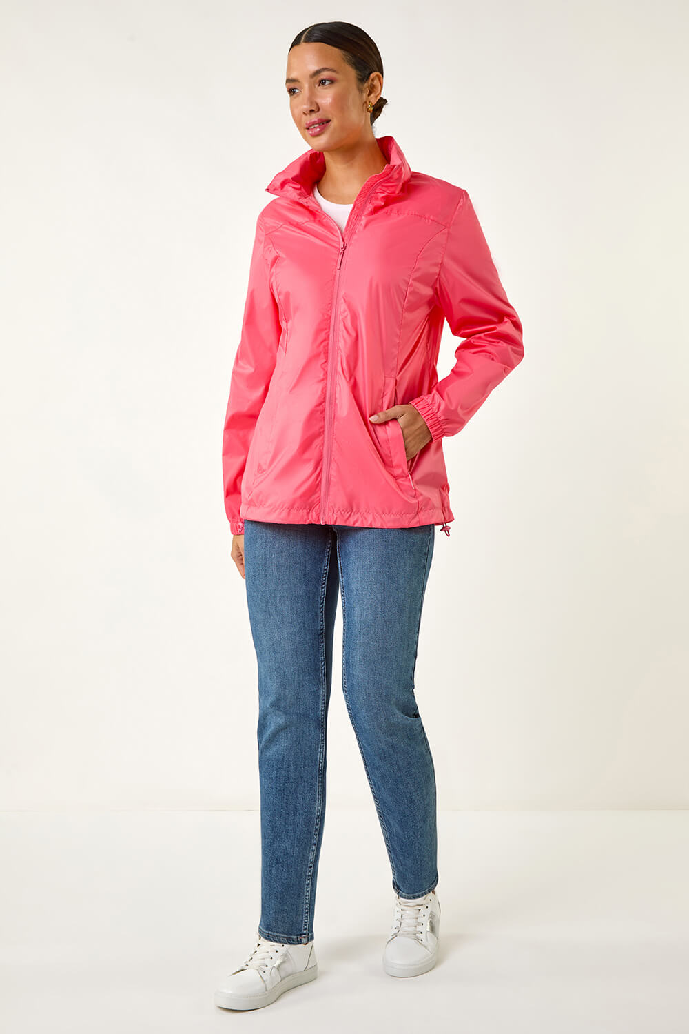 Pink Shower Resistant Jacket