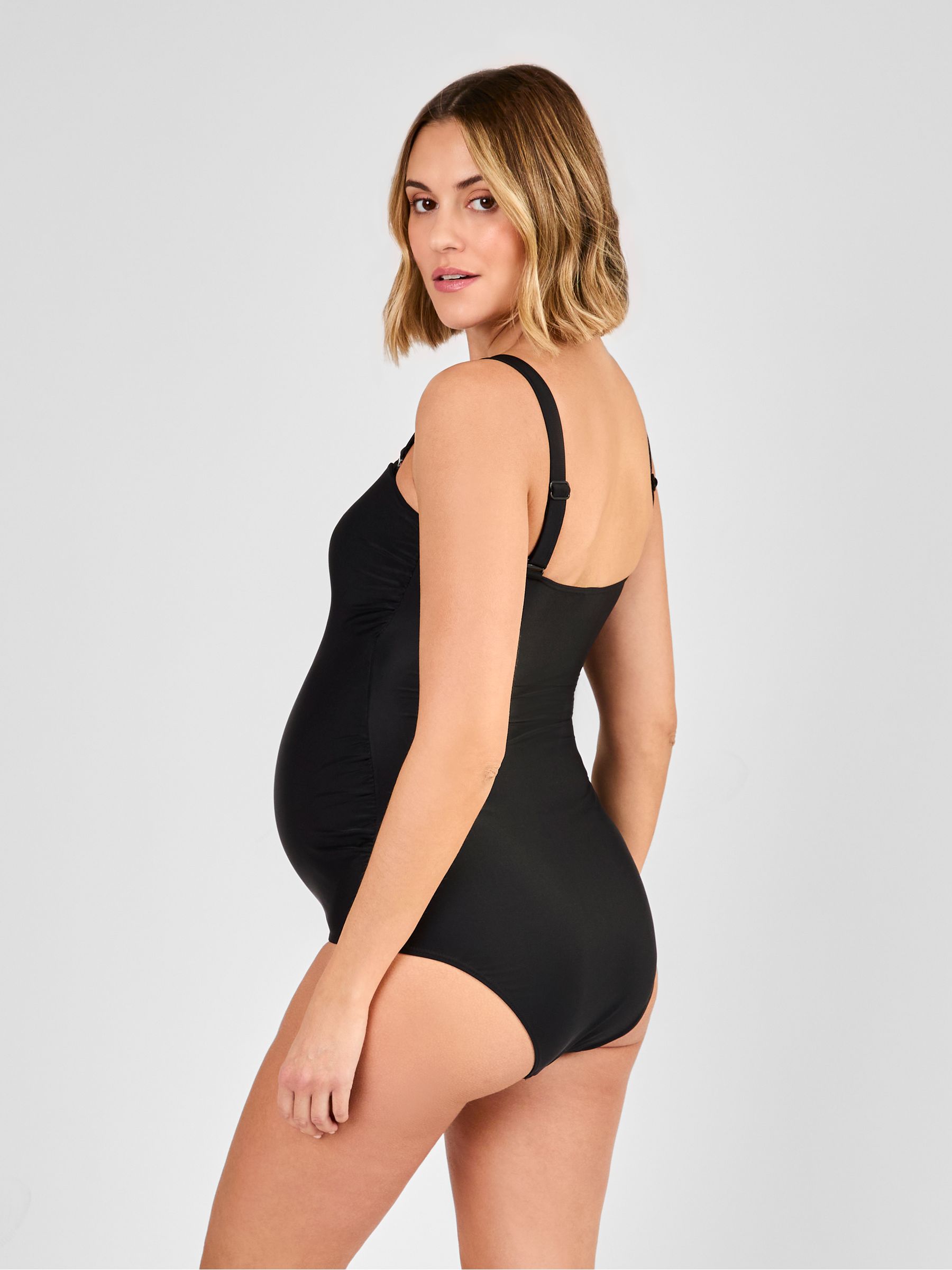 Black Maternity Bandeau Swimsuit