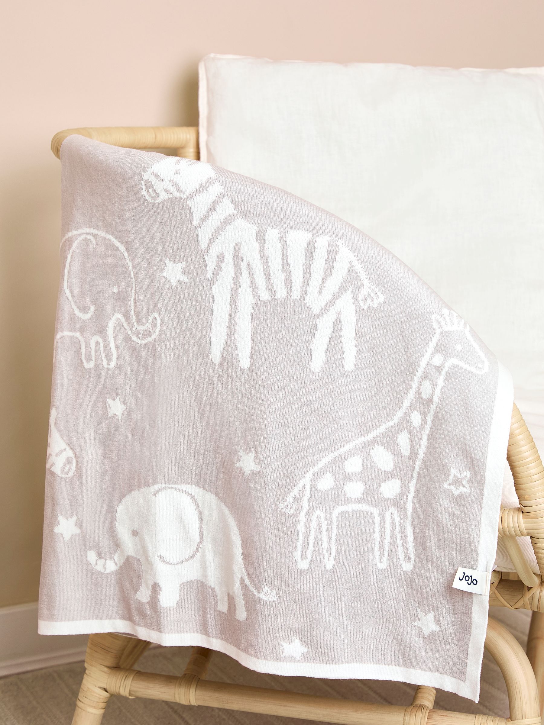 Newborn Grey Ele Knitted Shawl