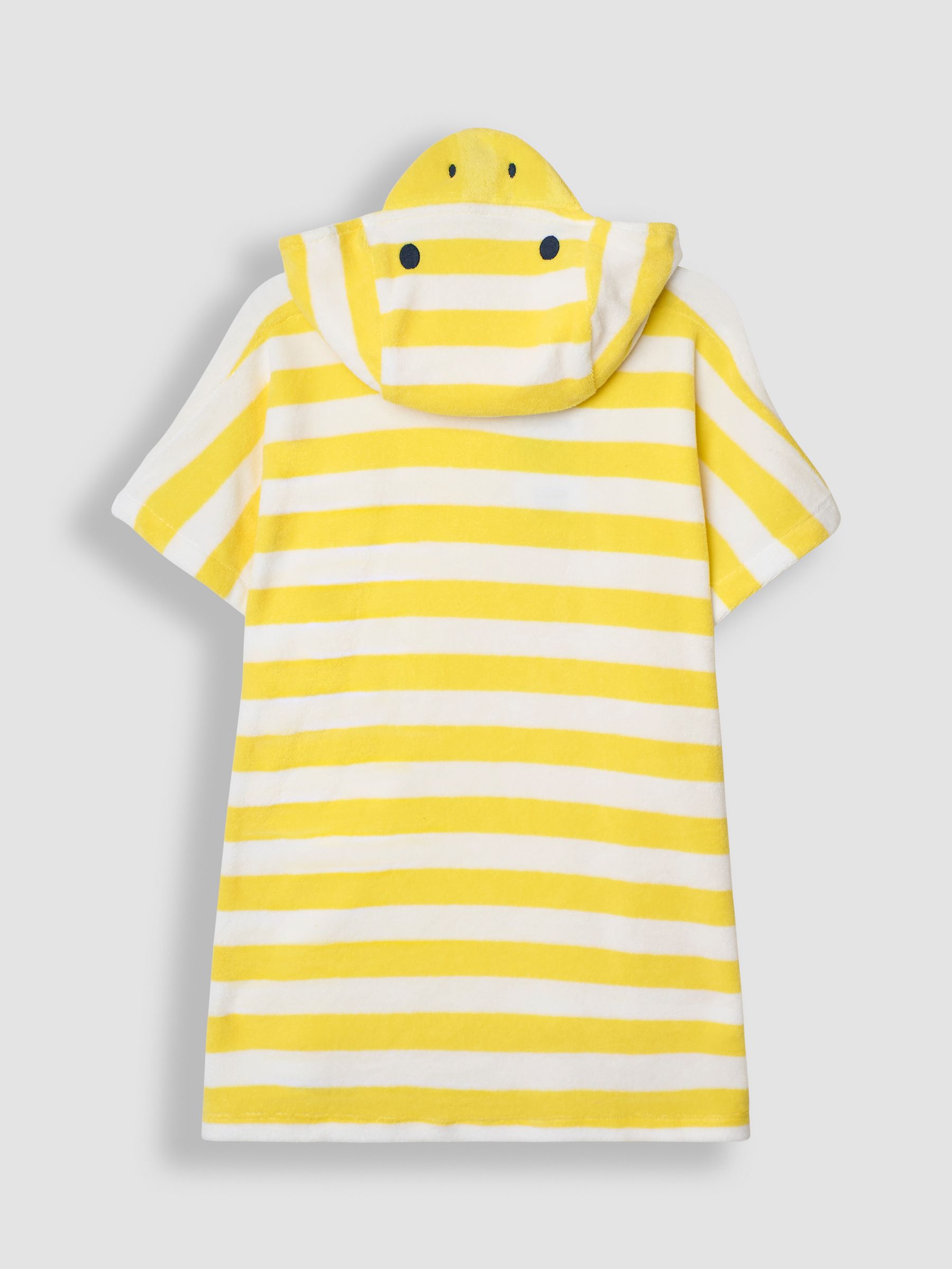 Duck Towelling Hooded Robe in Yellow