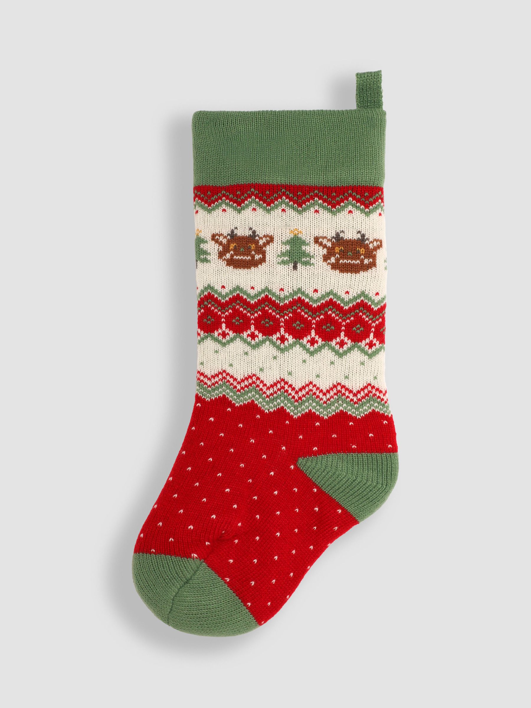 Green The Gruffalo Knitted Stocking