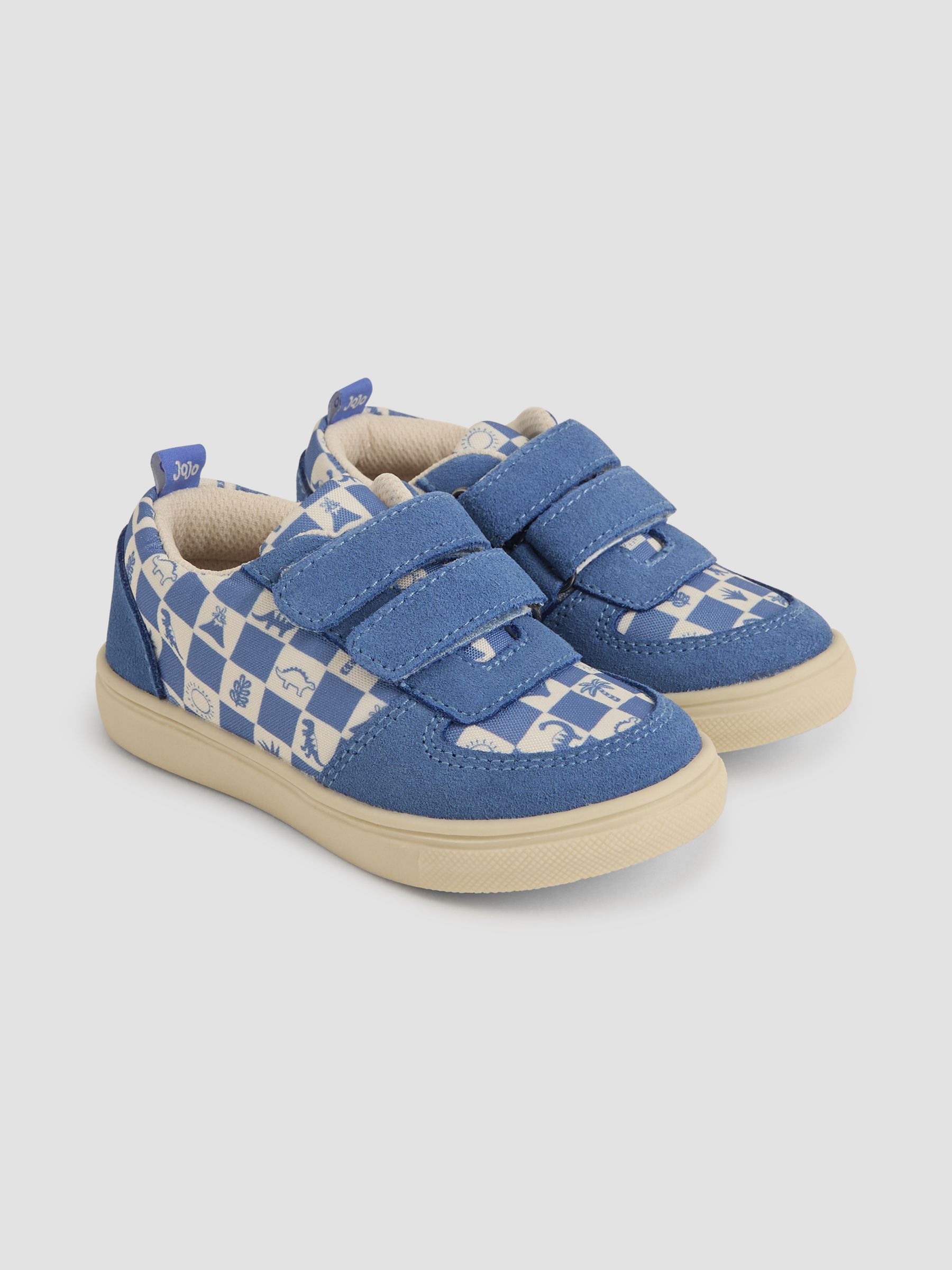 Natural Colourblock Riptape Trainer