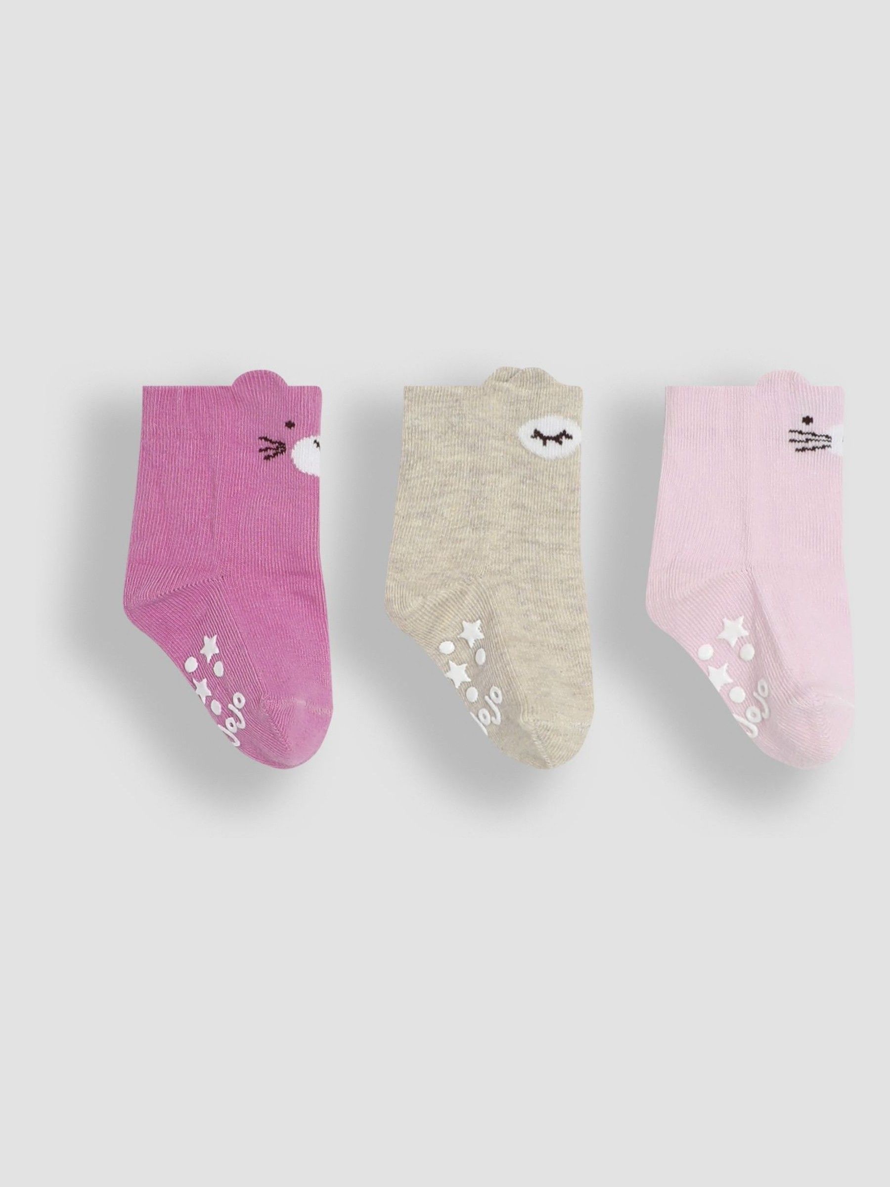 Pink Bear Socks 3 Pack