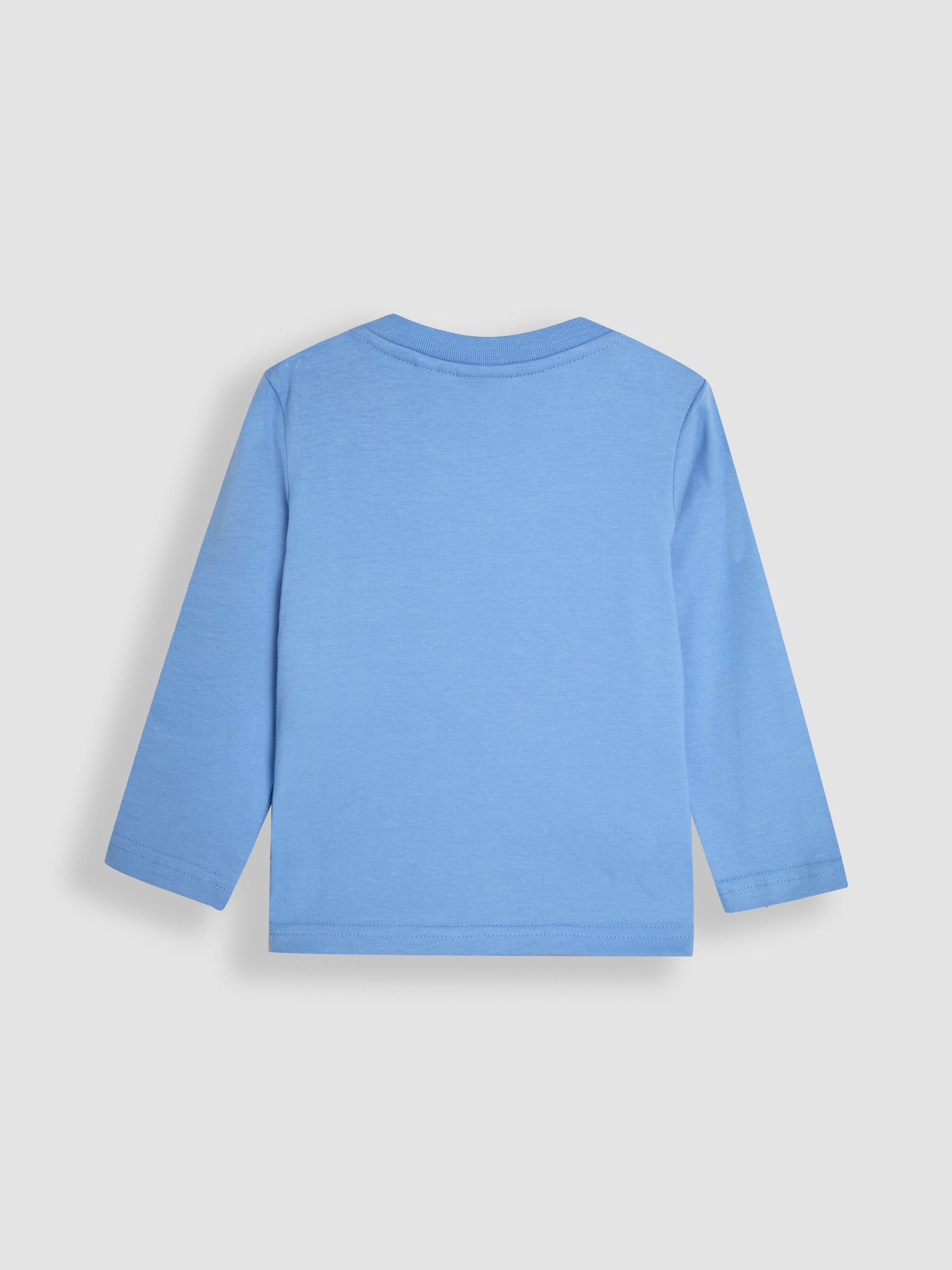 Blue Dinosaur Scene Printed Top