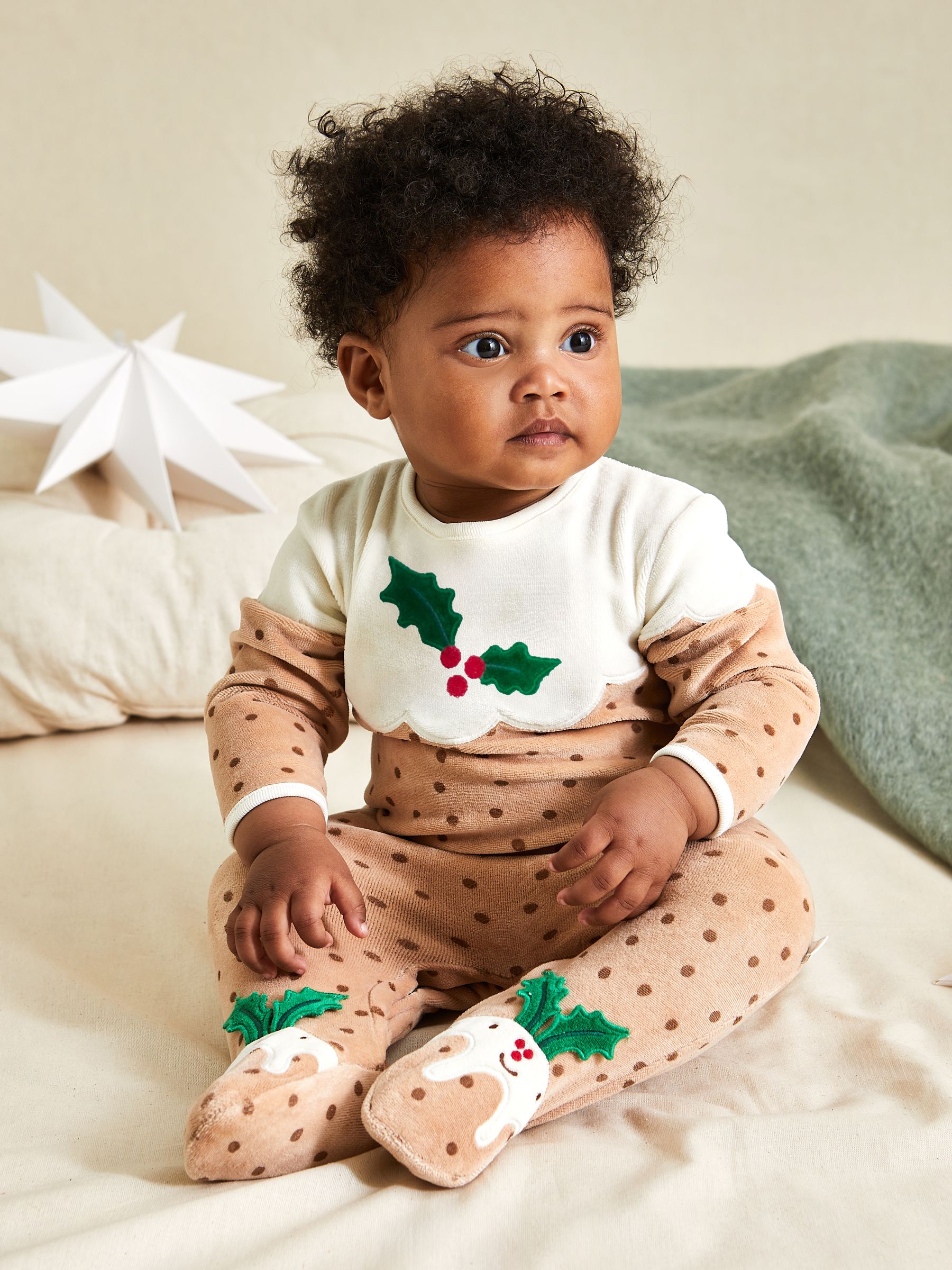 Brown Christmas Pudding All-In-One Set