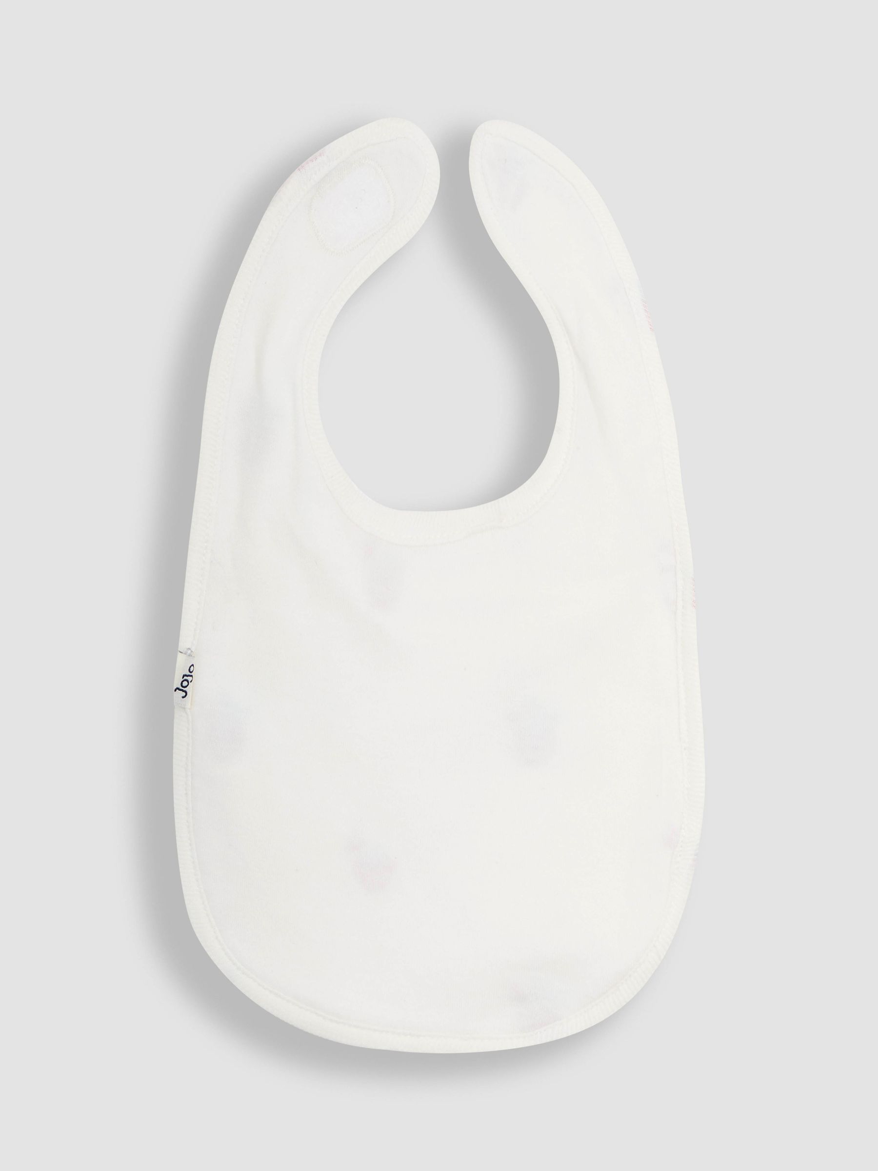 Cream 100% Organic Cotton Strawberry Embroidered Bib