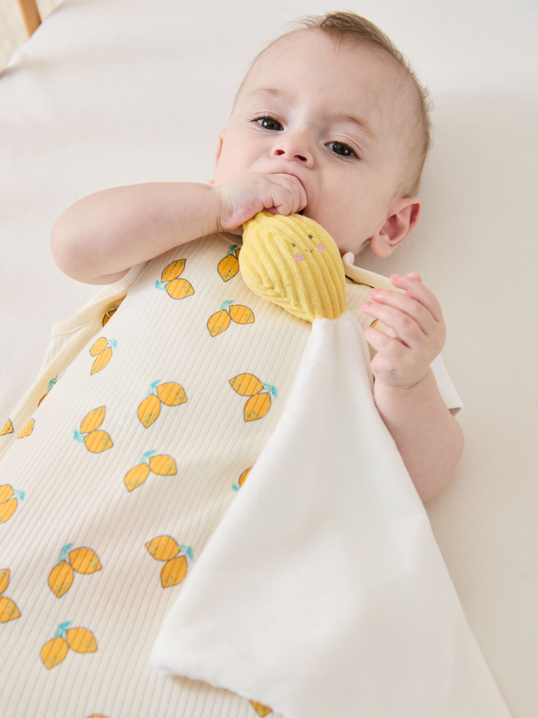 Cream Rib 1 Tog Baby Sleeping Bag