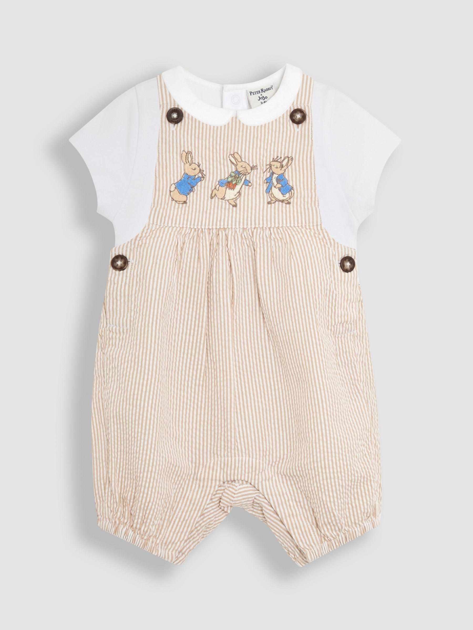 Stone 2-Piece Peter Rabbit™ Dungarees & Body Set