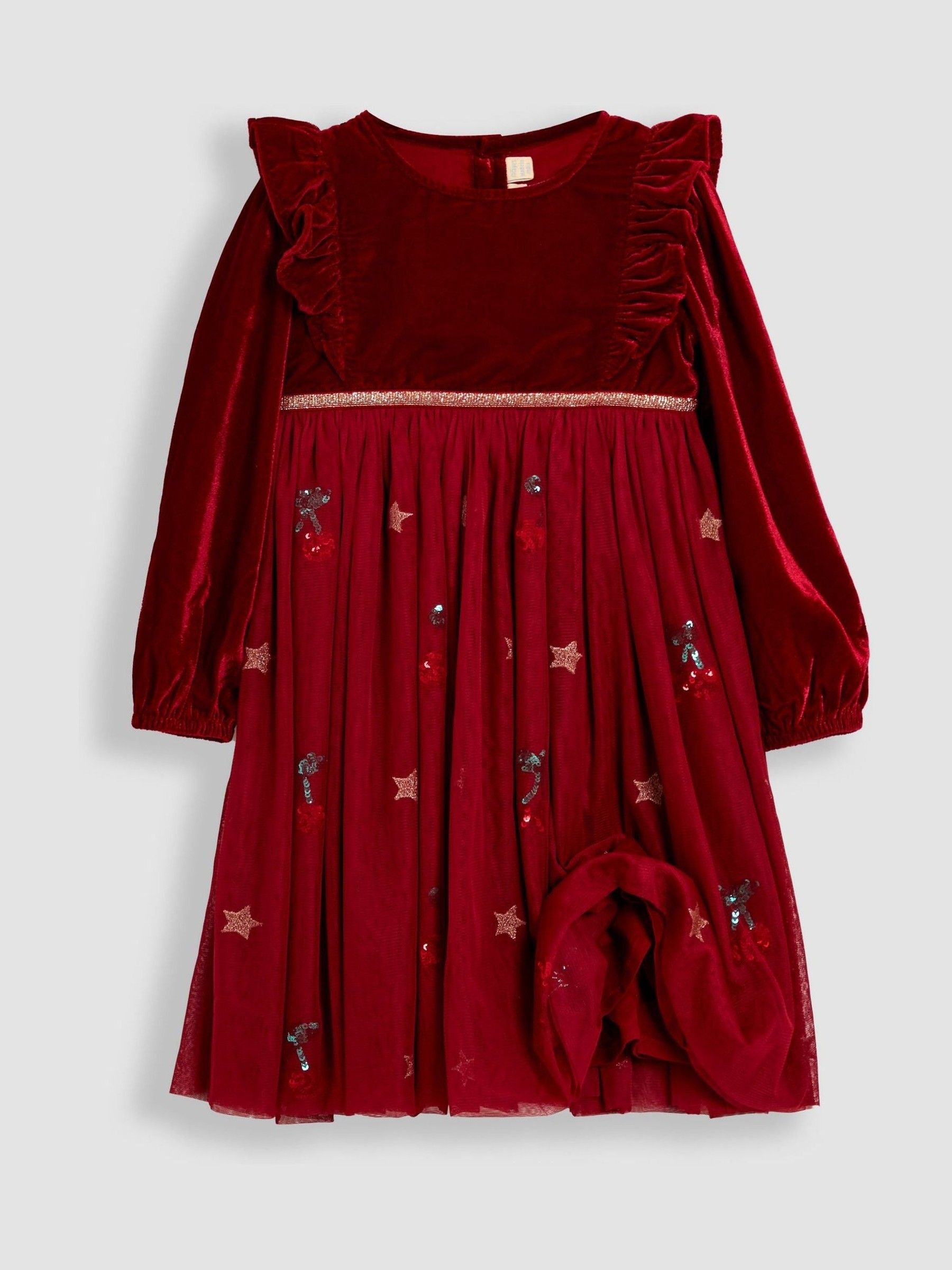 Red Cherry Sequin Party Dress