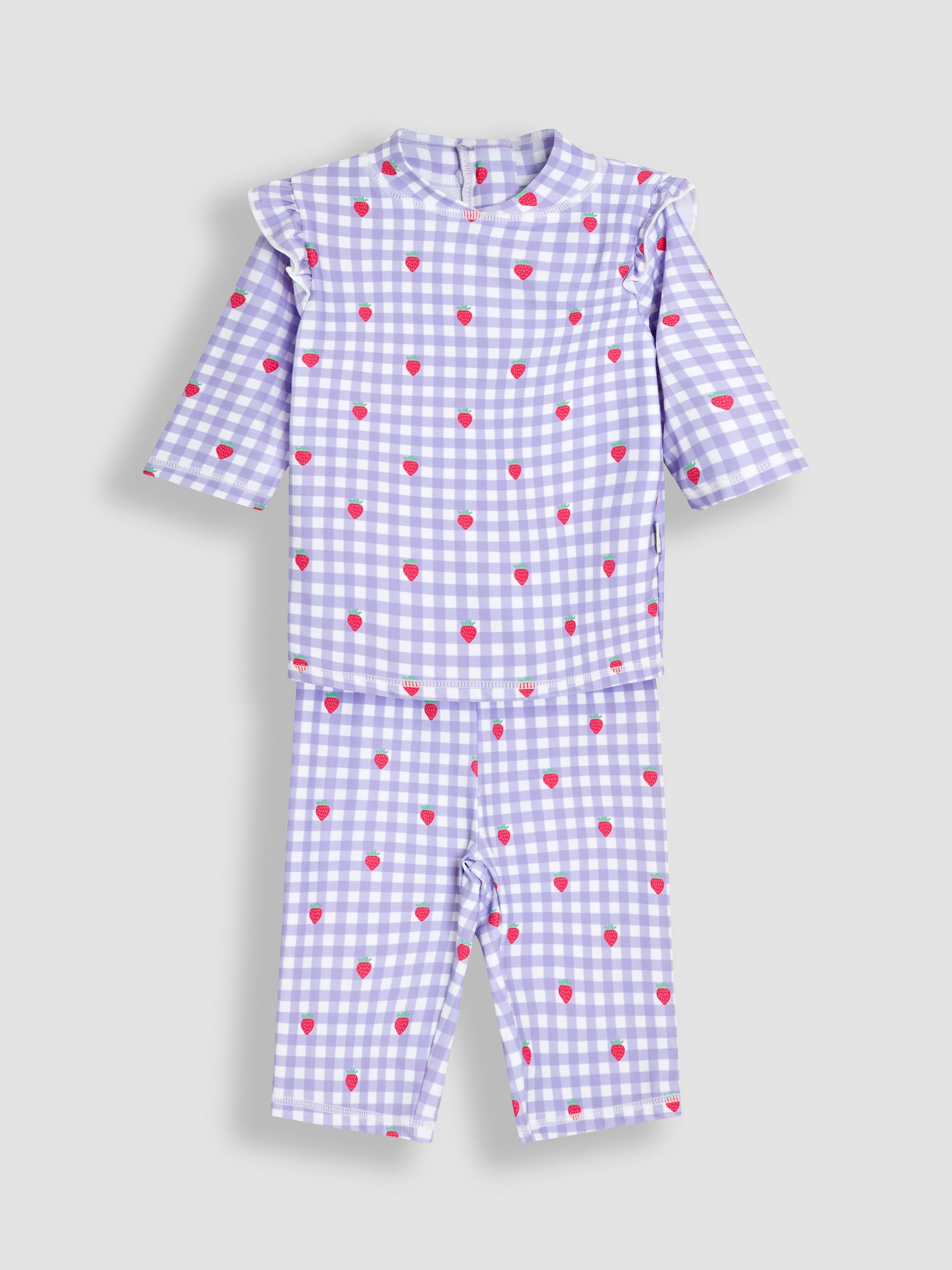 Gingham 2-Piece Sun Protection Suit