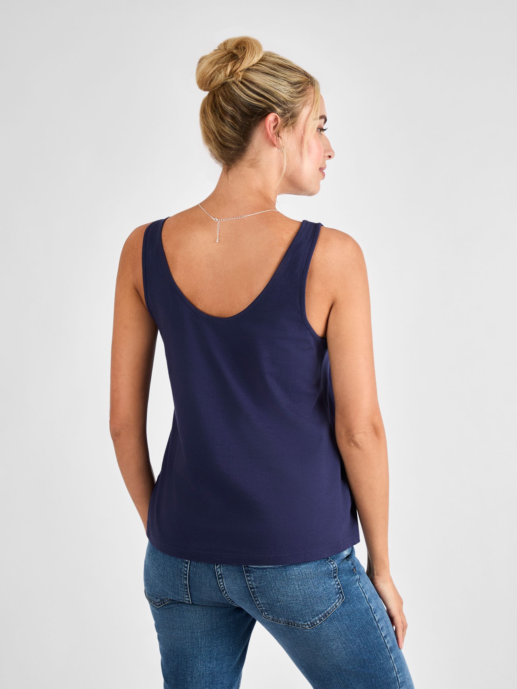 Navy Thick Strap Maternity Vest