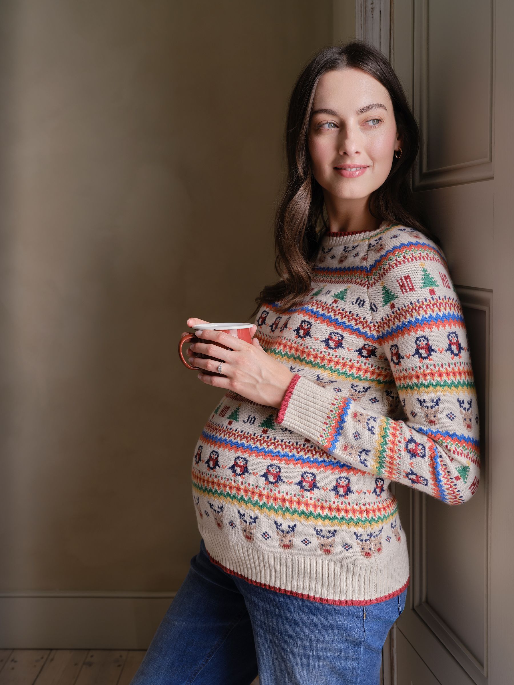 Ecru Christmas Jumper