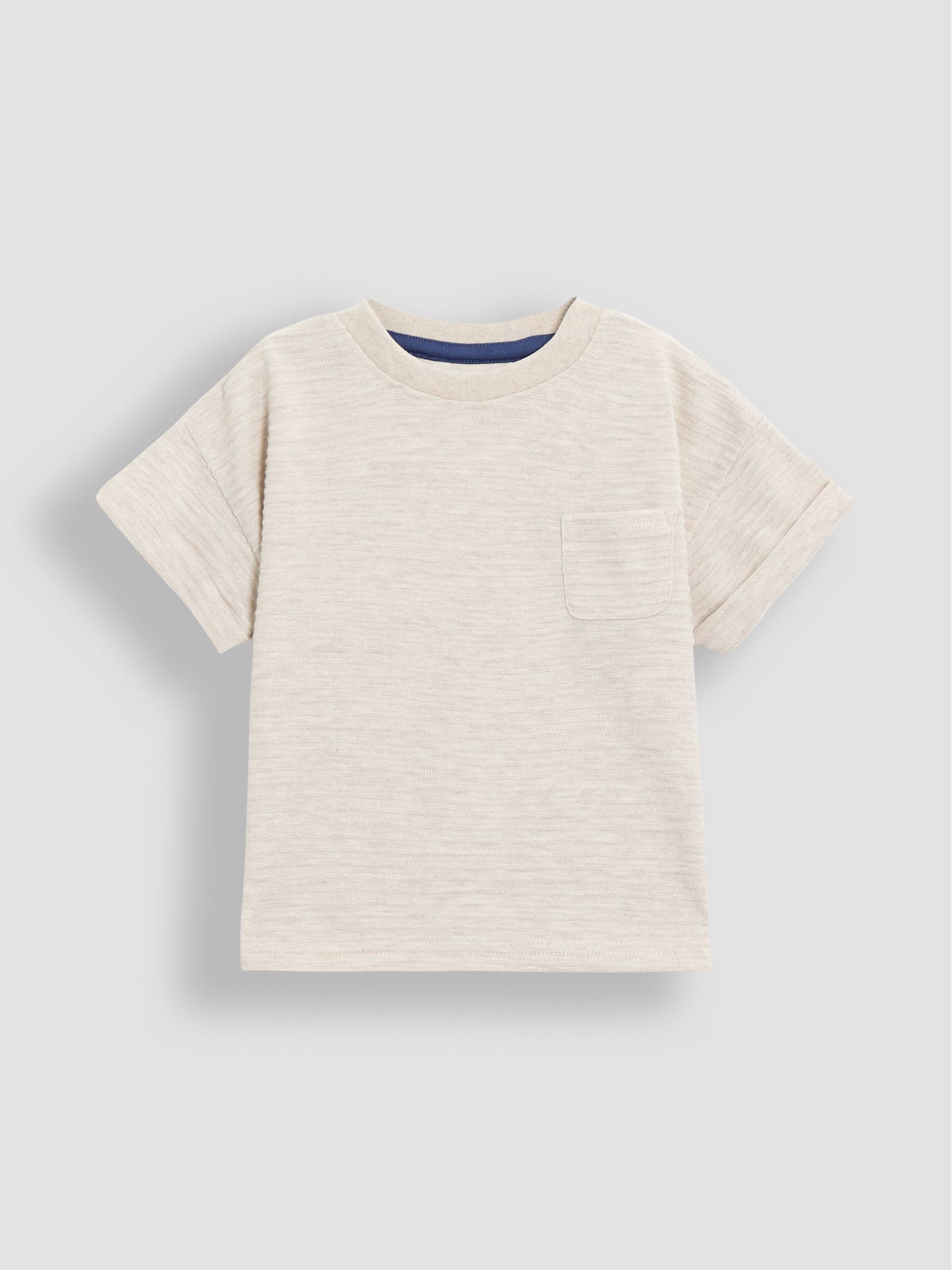 Natural Textured 100% Cotton T-Shirt