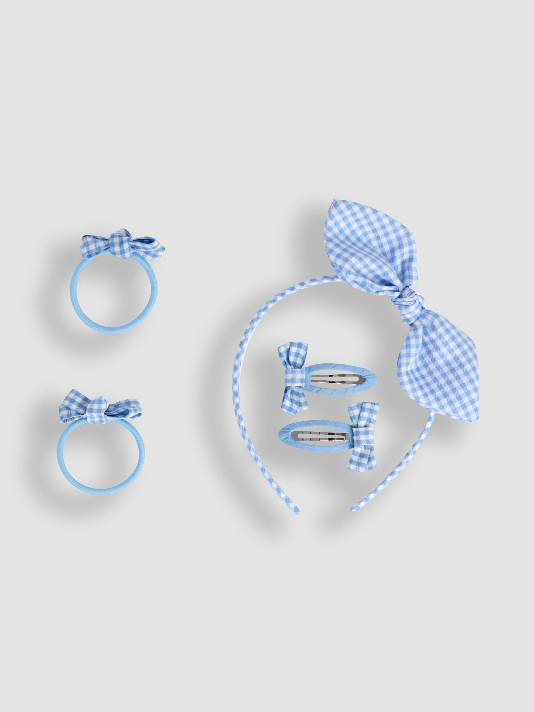 Pink Gingham Hair Accessories Pack