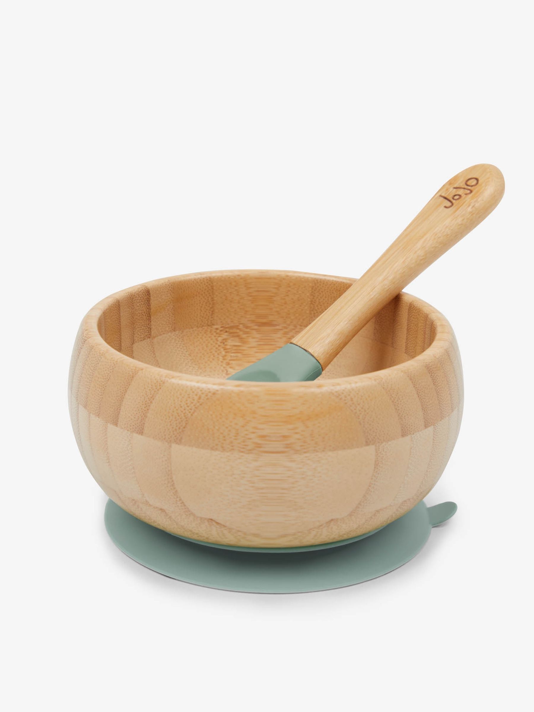 Bamboo Suction Bowl & Spoon Set