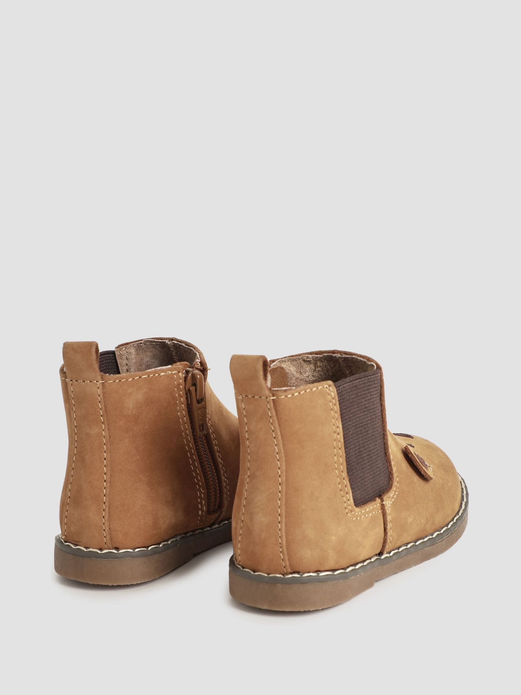 Brown Bear Leather Boots