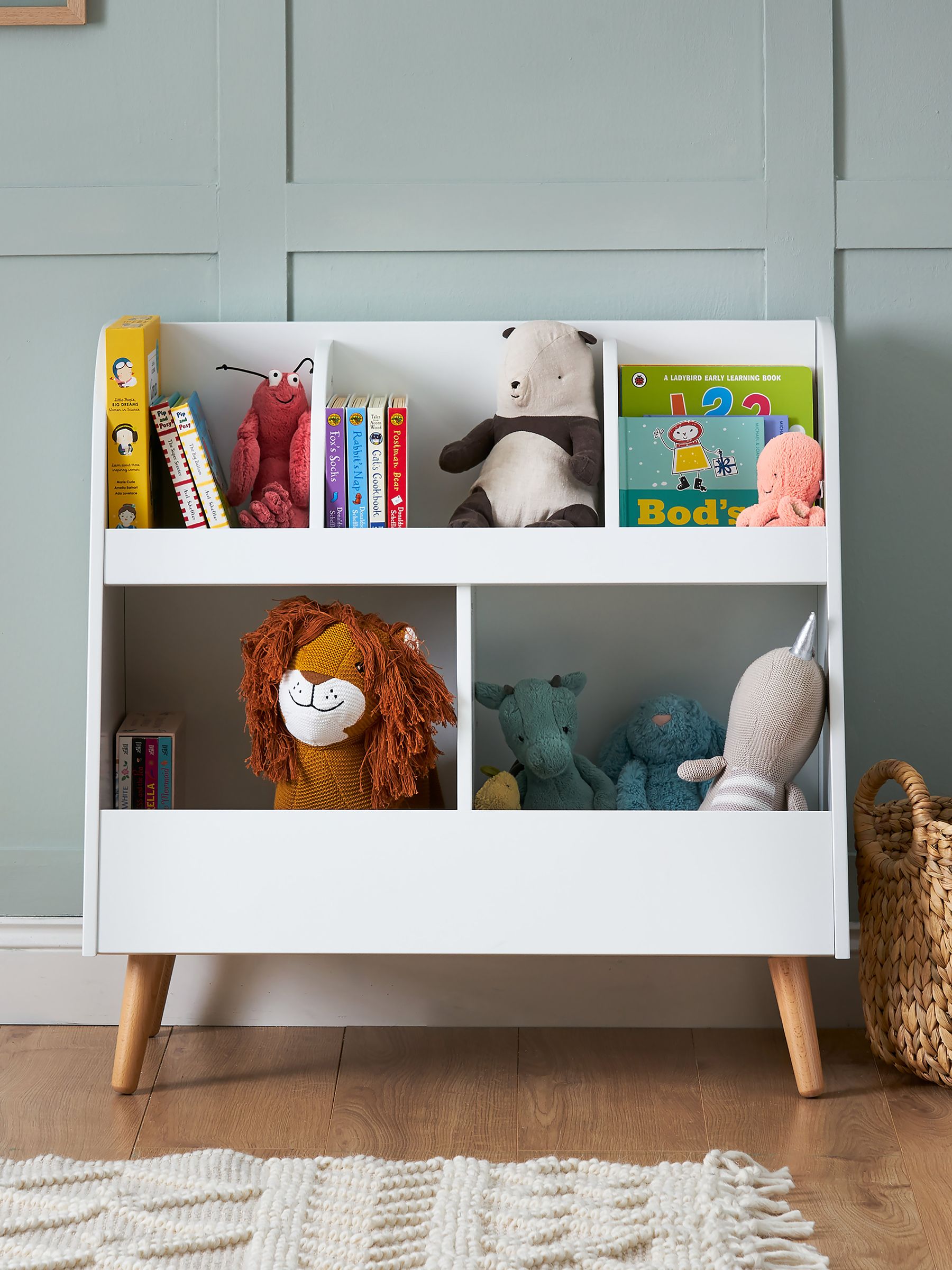 Obaby White with Natural Toy Storage Unit