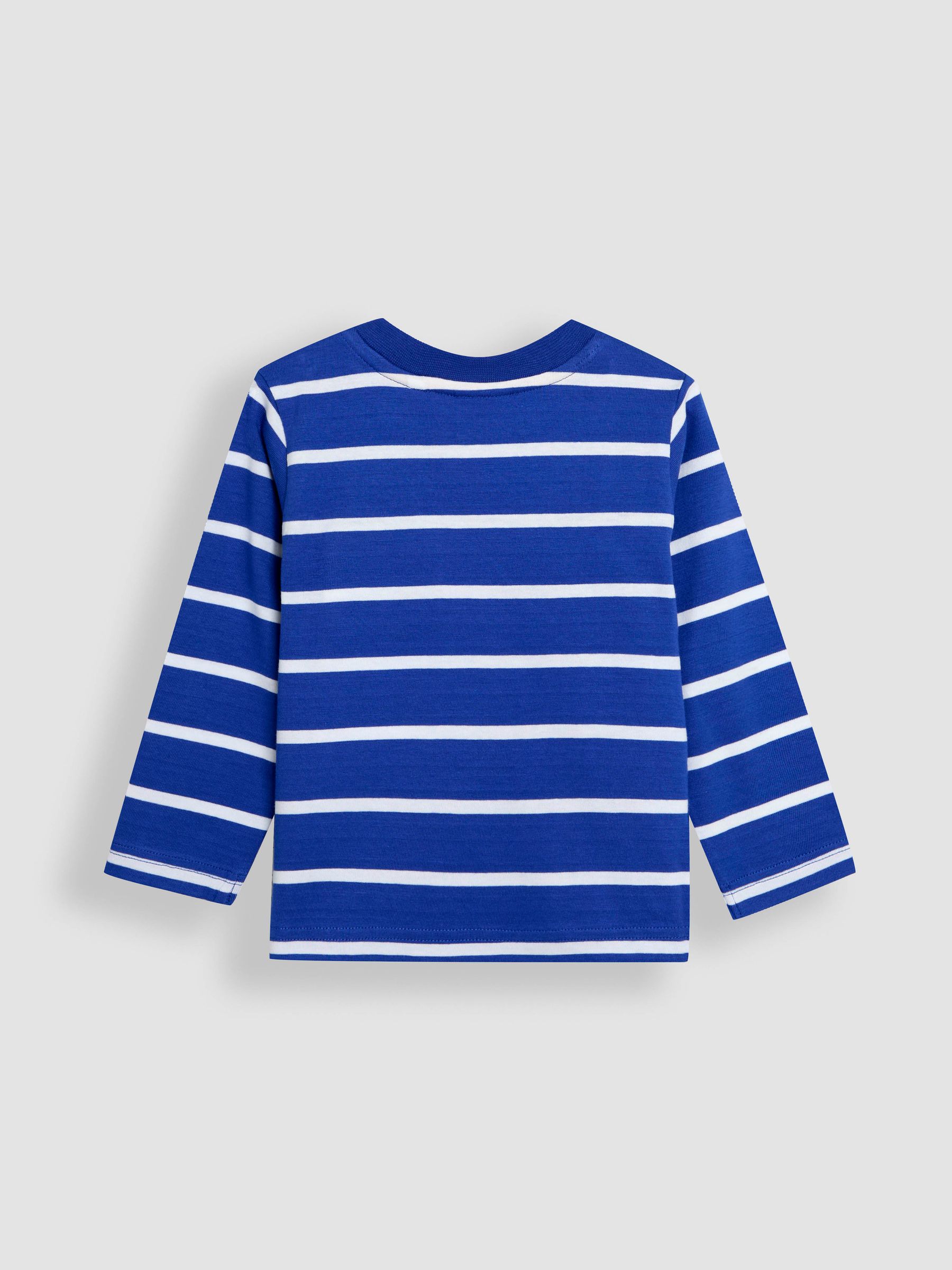 Cobalt Blue Construction 100% Cotton Appliqué Top
