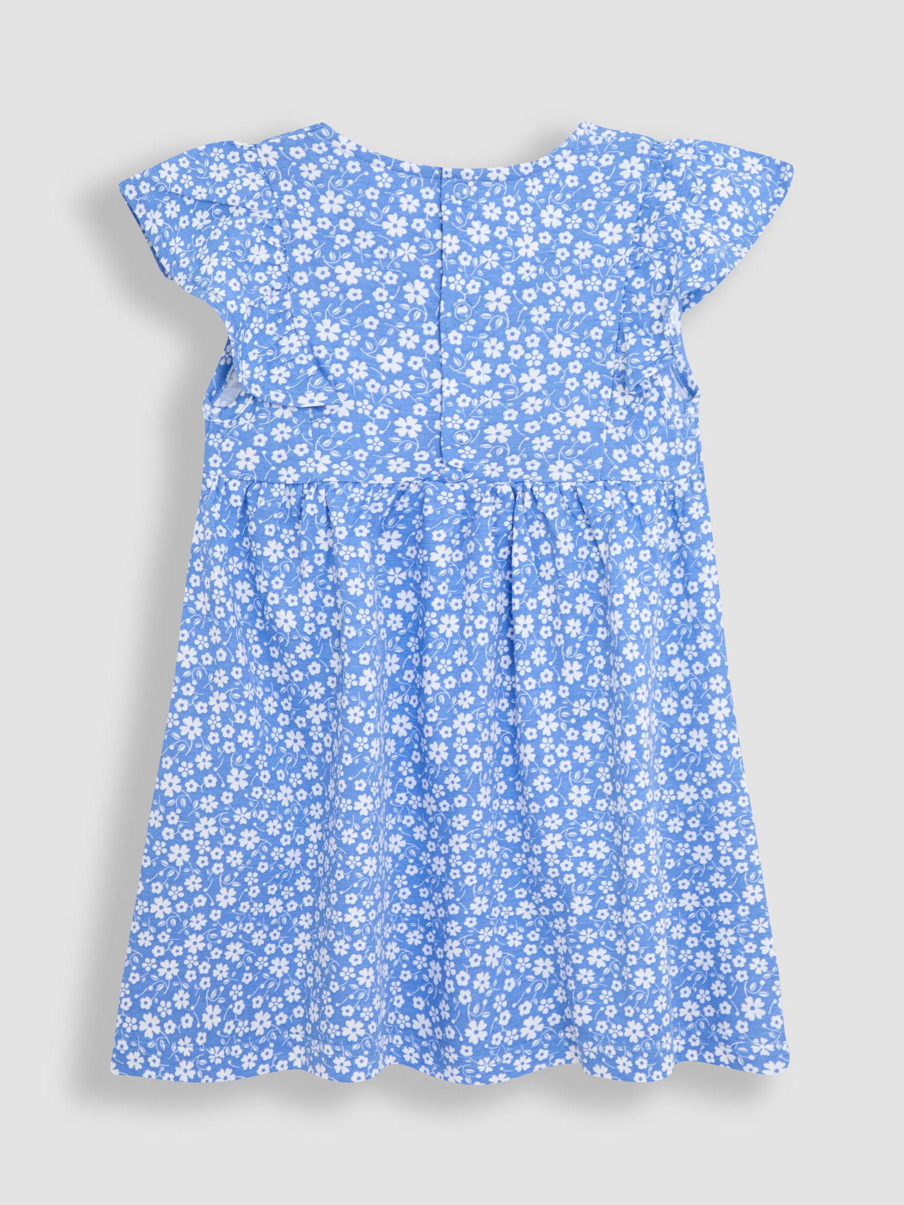 Fuchsia Pink Ditsy Floral Print 100% Cotton Dress